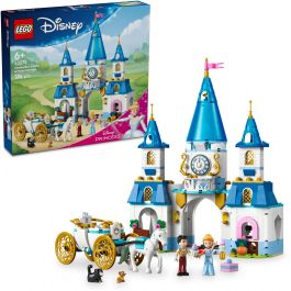 Lego 43275 Disney Princess El Castillo de Cenicienta y el Carruaje - Set Juego de Roles Infantil 6 Años