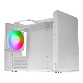 Mars Gaming Caja Ordenador MCXPS Matx Blanca Mini Tower con Cristal Templado