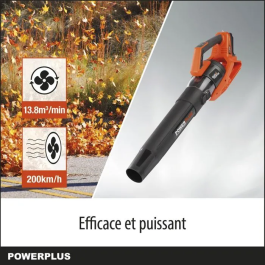 Dual Power Soplador POWDPG7526 Potencia Dual 40 V 200 km/h (sin batería ni cargador)