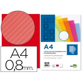 Liderpapel Tapa Encuadernacion Polipropileno Ondulado A4 0.8 mm Rojo Paquete 50 Unidades Precio: 26.68999971. SKU: B1GT874W9P