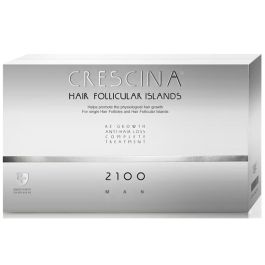 Crescina Follicular Islands 2100, Para la estimulación del crecimiento, Sérum de Tratamiento en Ampollas, Para el cuero cabelludo, Para hombres, 10 +10 pzs Precio: 178.49999981. SKU: B13AC8WBNZ