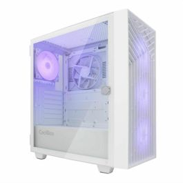 Coolbox GA300 Grid Line Caja PC Gaming Torre ATX ARGB Cristal Templado USB-C Ventiladores Infinity-12