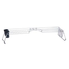 Soporte Fregadero Metal Doble Cubertero Kinvara 44x11x16 cm, Plata/Negro (4 Unidades) Soporte Fregadero Metal Doble Cubertero Kinvara 44x11x16 cm, Plata/Negro (4 Unidades)