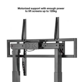 TooQ FSM01-B Soporte Suelo Pared Motorizado para TV 55-100", Regulable en Altura Eléctrico, hasta 120kg, VESA 800x600 Negro