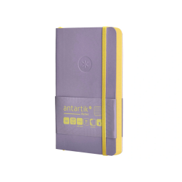 Antartik Cuaderno A6 Tapa Blanda Cuadriculado Morado y Amarillo 100 Hojas 80gr FSC