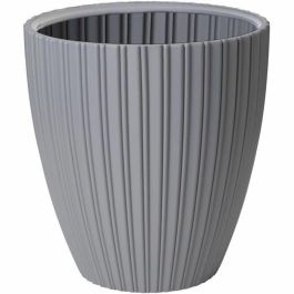 Maceta - Garden ID - Fancy - 40 x 42 cm - Para jardín, balcones o interiores - Gris claro