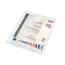 Funda Multitaladro Esselte Pvc 80Μ Liso A4 11 Tal.Rfzo. Paquete De 100