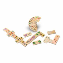 Cayro Domino Animales de Madera | Juego de Mesa Educativo para Niños +2 Años | 2 Jugadores | Múltiples Idiomas: ES, EN, FR, DE, IT, PT