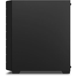 Sharkoon Midi Tower HEX RGB Negro para Gaming, Caja de PC ATX/Micro ATX/Mini-ITX con Ventana Lateral de Vidrio Templado y LED Multi