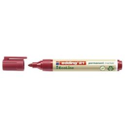 Marcador Permanente Edding 21 Ecoline Conico Rojo 10 unidades Precio: 12.50000059. SKU: B15CQX9QXM