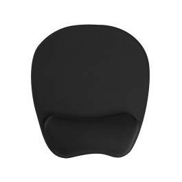 Q-connect Alfombrilla para Ratón Ergonómica de Gel con Reposamuñecas Color Negro 225x240x20 mm
