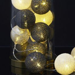 Home Deco Factory Guirnalda de 15 LED USB Azul - Luz Cálida 2700K, 150 cm Cable Transparente