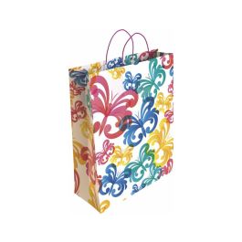 Bolsa Para Regalo Basika Papel Estucado 160 gr Todo Año Con Asa Retorcida Tamaño M 27+12x37 cm 24 unidades