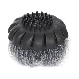 Cosmetic Club Flor Ducha 2 En 1 Barber Shop con Red para Lavar y Púas para Masajear, 12 cm