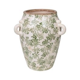 Florero Romimex Verde Beige Porcelana 19 x 23 x 19 cm Con asas Precio: 39.49999988. SKU: B1EVQ6A3YC