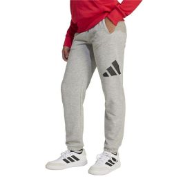 Pantalón Deportivo Infantil Adidas Big Logo French Terry Gris