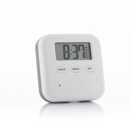 Innovagoods Pastillero inteligente electrónico con reloj, alarma y cronómetro, 4 compartimentos hermético, tamaño bolsillo