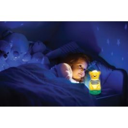 Lexibook Contador de Cuentos Oso 3D con Luz Nocturna, Música, Variación de Color, 30 Historias, 7 Melodías, LED, 17 cm (Francés)