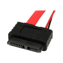 StarTech.com Adaptador SATA Slimline 13 Pines a Molex LP4 y SATA 7 Pines, Macho - Hembra, 50.8 cm, Rojo