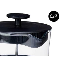 Tetera de Vidrio con Embolo Vivalto 600 ml, 12.5x17.5x9.5 cm (12 Unidades)