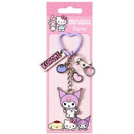 THE CARAT SHOP Llavero Kuromi Hello Kitty con Clip y Anilla Corazón, Aleación de Zinc Precio: 12.50000059. SKU: B19D56V7HG