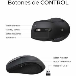 Subblim SUBKBC-DCOPW2 Teclado y Ratón Combo Dual Prowave Office Ergonómicos Inalámbricos Bluetooth 5.3 USB Recargables Teclas Silenciosas Negro