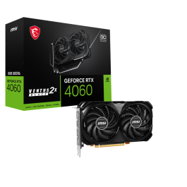 MSI VENTUS GEFORCE RTX 4060 2X BLACK 8G OC tarjeta gráfica NVIDIA 8 GB GDDR6 Precio: 358.9899995. SKU: B1G5WL65FC