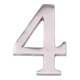 Edm Número 4 Níquel Mate 10cm Fijación Invisible