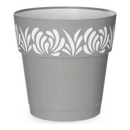 Maceta Autorriego Stefanplast Gaia Gris Blanco Plástico 25 x 25 x 25 cm Precio: 4.49999968. SKU: S3610142