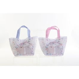 Bolsa Baby DKD Home Decor Blanco Rosa 14 x 32 x 34 cm (12 Unidades)