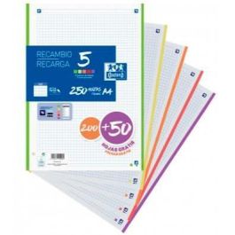 Oxford Recambio 200 + 50 Hojas Gratis A4 Microperforadas 4 Cuadrícula 5x5 mm 90 gr 5 Bandas Colores Vivos Precio: 7.49999987. SKU: B19X3G3SWV
