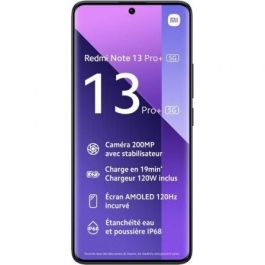 Smartphone Xiaomi Redmi Note 13 Pro+ NFC 8GB/ 256GB/ 6.67"/ 5G/ Negro Smartphone Xiaomi Redmi Note 13 Pro+ NFC 8GB/ 256GB/ 6.67"/ 5G/ Negro