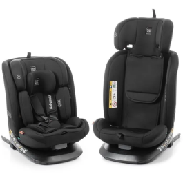 Babyauto Silla de coche ACROSS BAB8435593704172 Grupo 0/1/2/3 I-Size Isofix Giratoria Reclinable Reductor Negro
