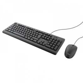 Trust Combo Teclado + Ratón Tkm-250 Cable Usb Silencioso Resistente A Liquidos Negro Trust Combo Teclado + Ratón Tkm-250 Cable Usb Silencioso Resistente A Liquidos Negro