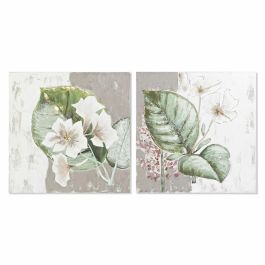 Cuadro Tropical DKD Home Decor Verde Blanco 3.5 x 80 x 80 cm (2 Unidades) Precio: 45.60006. SKU: B14CYMJ4HT