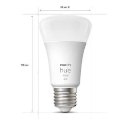 Bombillas LED inteligentes PHILIPS Hue White E27 - Paquete de 2 compatibles con Bluetooth Bombillas LED inteligentes PHILIPS Hue White E27 - Paquete de 2 compatibles con Bluetooth