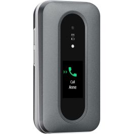 Doro Leva L30 black whie Teléfono Móvil Concha 4G con GPS y Cámara 2MP, Pantalla 2.8", Negro/Blanco