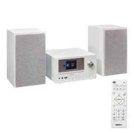 Medion AAAPE16825 Minicadena Hi-Fi Radio por Internet DAB/FM Reproductor de CD 2x15W RMS Blanco