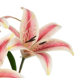 Flor Lirio Rosa Goma Decoración 58 cm