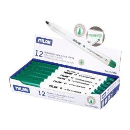 Milan Rotulador Pizarra Blanca Punta Redonda 3.7 mm Verde Caja 12 Ud Precio: 7.49999987. SKU: S7906363