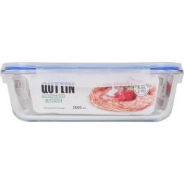 Quttin Fiambrera Extra Rectangular 29 x 22.5 x 9.8 cm sin Válvula 2.6 L (6 Unidades)