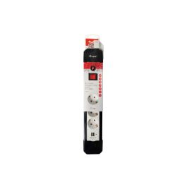 EQUIP REGLETA CON 4 TOMAS CABLE DE RED DE 1.5 METROS + 2 PUERTOS USB PROTECCION SOBRECARGA