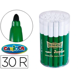 Carioca Rotulador Jumbo Verde Punta Gruesa Bote 30 Unidades Precio: 11.49999972. SKU: B1DGE8SR23