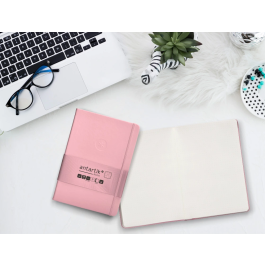Antartik Cuaderno A5 Tapa Dura Hojas Puntos Rosa Pastel 100 Hojas 80gr FSC