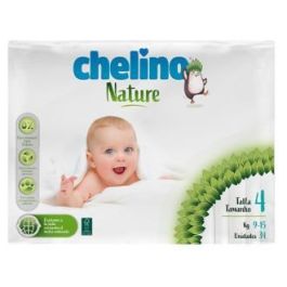 Chelino Pañal Nature Talla 4 (9-15 kg) 34 Unidades Precio: 10.50000006. SKU: B1K9MXYXG6