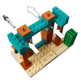 LEGO 21267 Minecraft Patrulla de los Aldeanos del Desierto Set de construcción para niños de 7 años