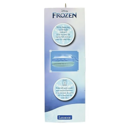 Lexibook AAABR99505 Auriculares Plegables con Luz Bluetooth y Cable, Diseño Tiara Universo Frozen