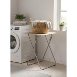 Inde Mesa Plegable Madera-Metal 48x38x66 cm 12mm Mdf 5.28 kg (2 Unidades)