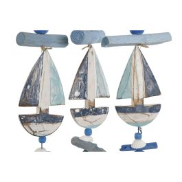 Decoracion Colgante Mediterraneo DKD Home Decor Azul Blanco 2 x 47 x 26 cm (2 Unidades)