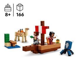 LEGO 21259 Minecraft Set de Viaje, Construcción y Exploración del Barco Pirata